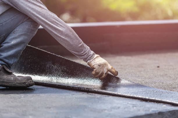 Professional Waterproofing technician working in Lakeview, MI